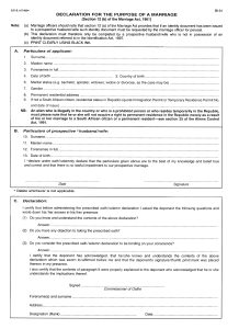 Documents needed to marry a foreigner in South Africa-2022-Southafrica BI-31 Form