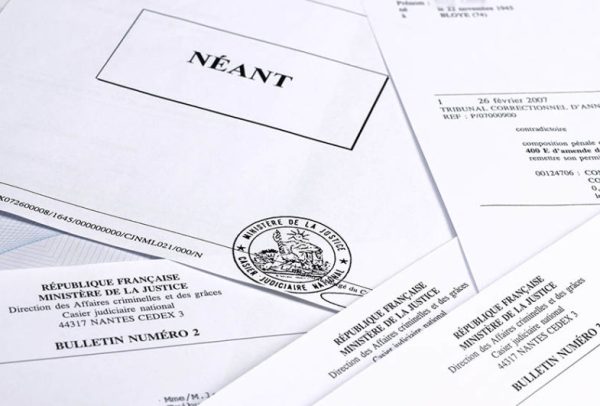 Certified Translation of French Police Clearance Certificate ( Bulletin No. 3)